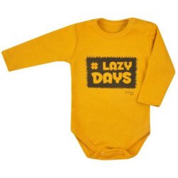Smėlinukas ilgomis rankovėmis "LAZY DAYS", geltonas