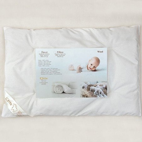 SUPERWASH plona pagalvė kūdikiui iš vilnos