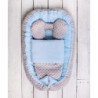 Lizdelis naujagimiui "SWEET BABY", melsvas