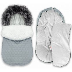 Miegmaišis vežimėliui, kėdutei  3 in 1 0-13 kg "QUILTED GRAY" 85x40