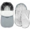 Miegmaišis vežimėliui, kėdutei  3 in 1 0-13 kg "QUILTED GRAY" 85x40