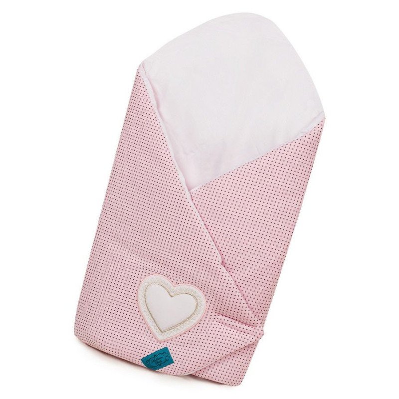 Vokelis kūdikiui "SOFT HEART", rausvas