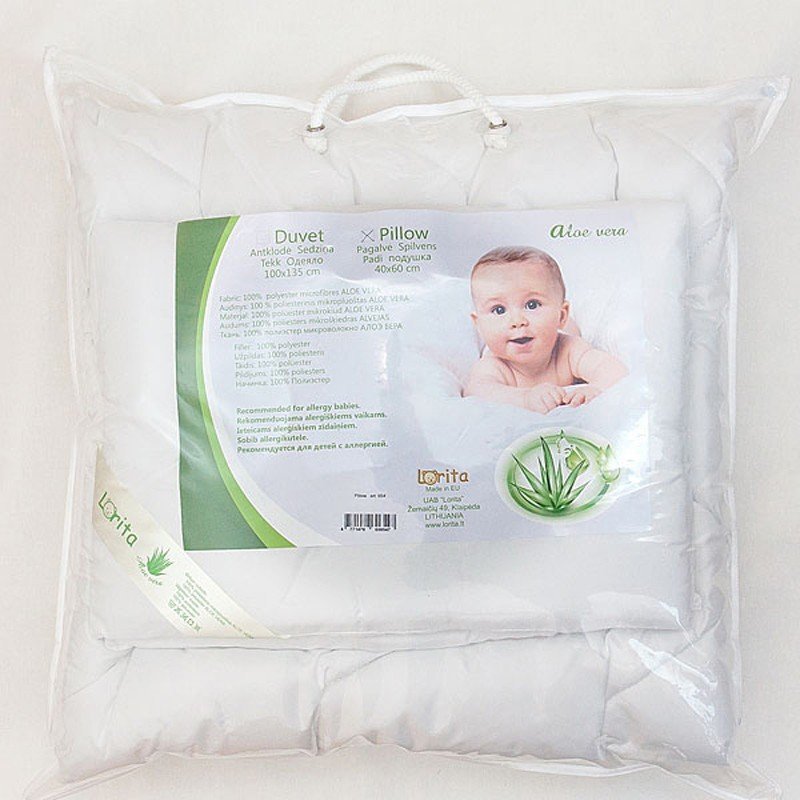 Antklodės ir pagalvės komplektas "ALOE VERA"
