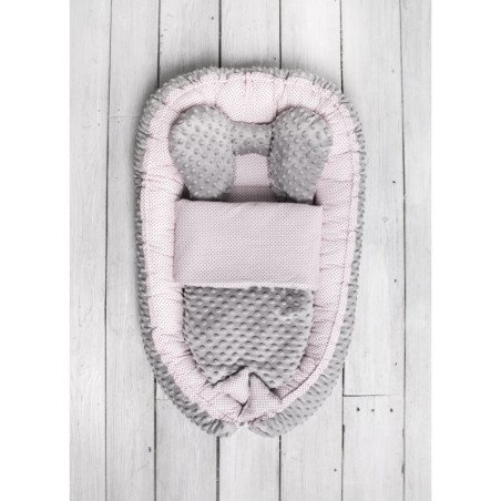 Lizdelis naujagimiui "SWEET BABY", rausvas