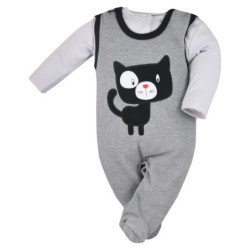 Komplektas kūdikiui "BLACK KITTY"