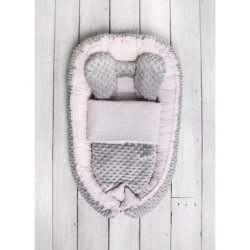 Lizdelis naujagimiui "SWEET BABY", rausvas