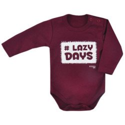 Smėlinukas ilgomis rankovėmis "LAZY DAYS", bordo