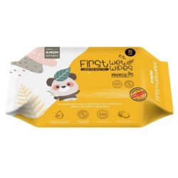 K-MOM organiškos drėgnos servetėlės “Panda” (70 vnt.)